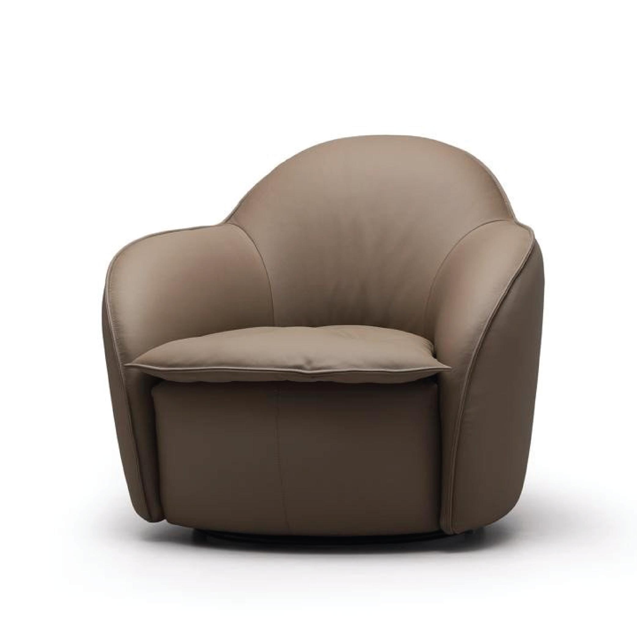 Mocha Barrel Lounge Chair