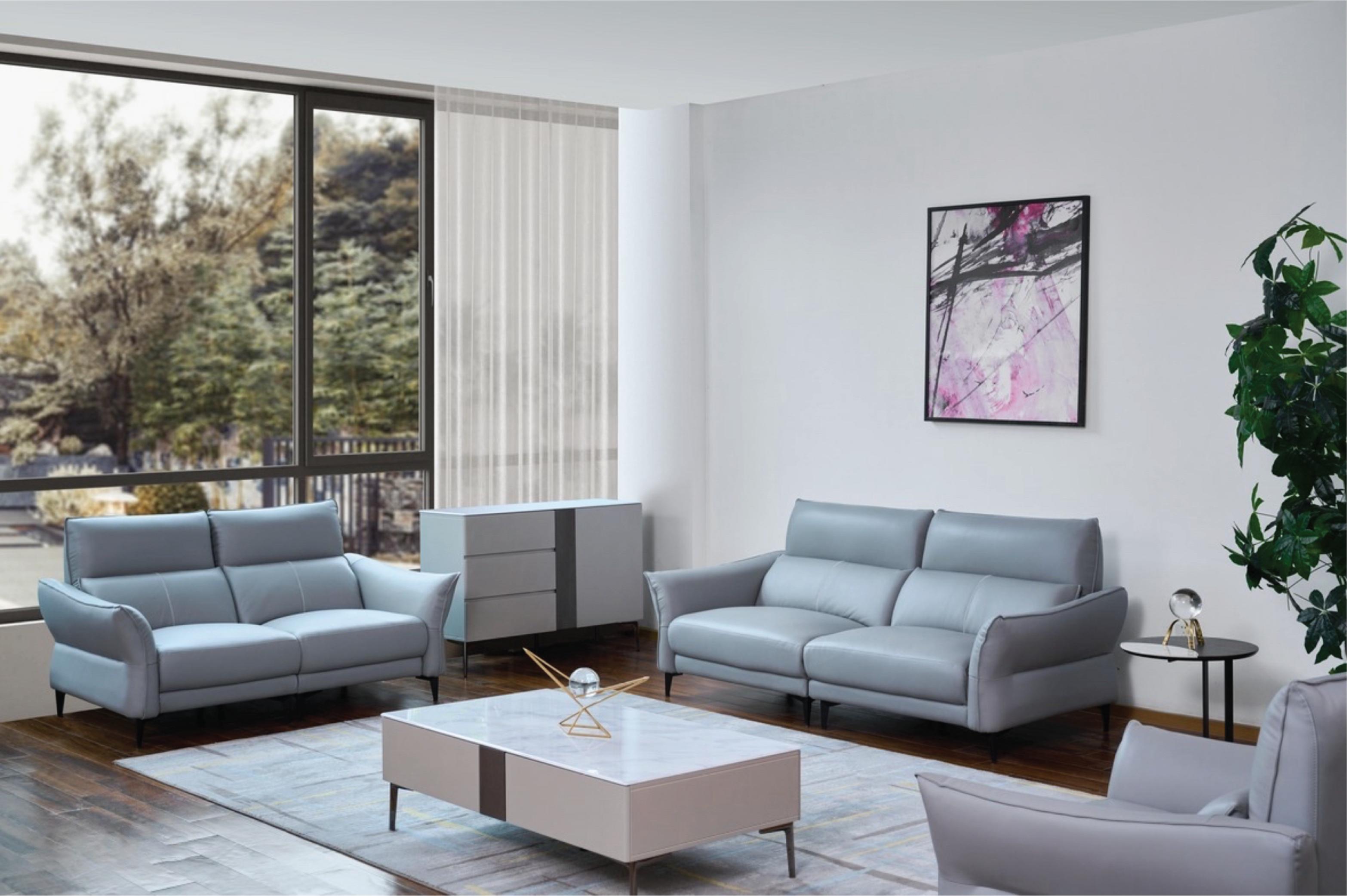 Modern Grey Living Room Sofa Set