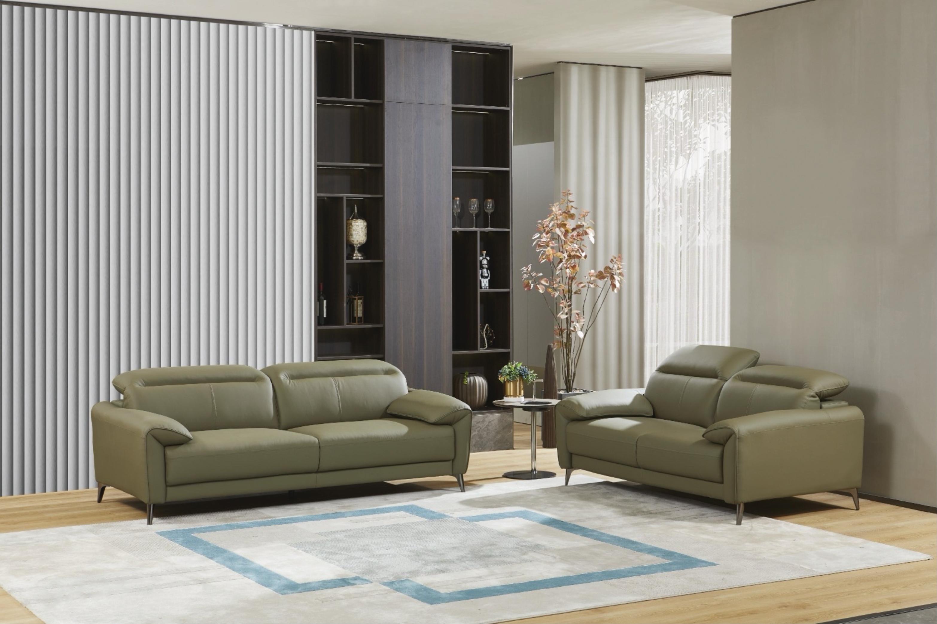 Olive Green Living Room Sofa Set